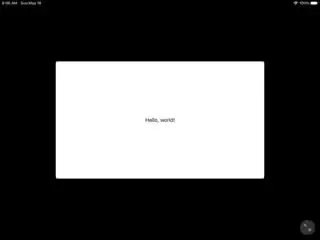 iPad in landscape mode