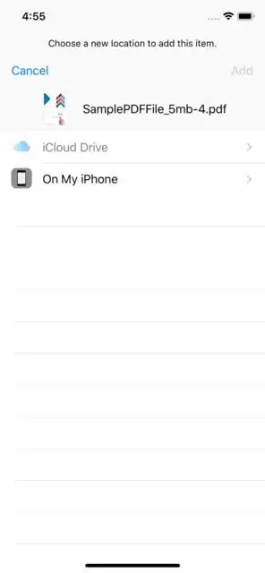 screenshot of the "add item" dialog