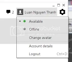 MyIM menubar screenshot