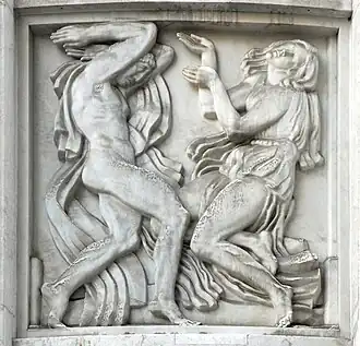 Antoine Bourdelle, La Danse, facade of the Théâtre des Champs-Élysées, Paris (1912)