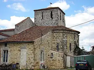 The church of Saint-Hilaire, in Cezais