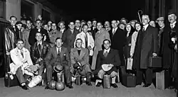 The Cannes group on its way to the Cup final.