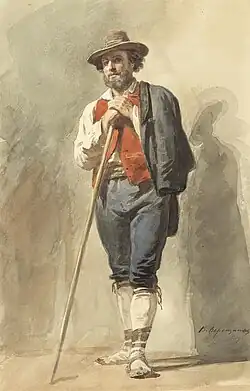 An Italian in native dress