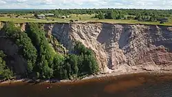 Andoma Hill, the formation on the coast of Lake Onega close to Andomsky Pogost