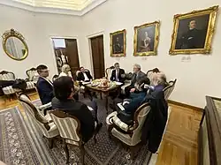 Delegation of Slovak Matica in Serbian Matica with Dragan Stanić