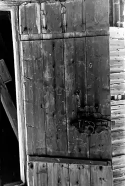 The inner side of the door with dowels, the end of the 19th century