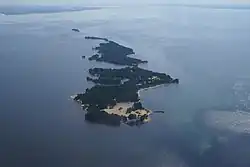 Islands of Asafovy Gory on the Gorky Reservoir