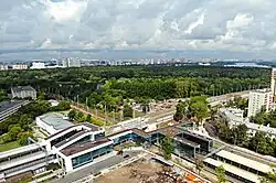 Transfer terminal leading to Streshnevo metro station of the Moscow Central Circle line.