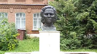 Monument to Hadiya Davletshina on the territory of the Birsky branch of the Bashkir State University