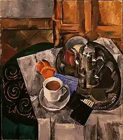 Still life with coffee pot and cup (1913)