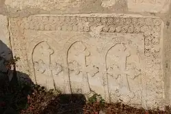 13th-century khachkar near the St. Yeghishe Church
