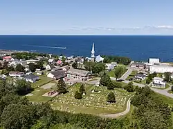 View of downtown ⁨Les Méchins⁩, Quebec
