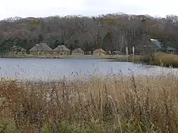 Ainu kotan (village) by Lake Poroto