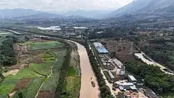 Xiaohei River across basin of Mengsheng