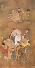 Filial children and grandchildren in waiting, Baoning Temple, Ming Dynasty.