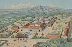 Drawing of the palace from an advertisement