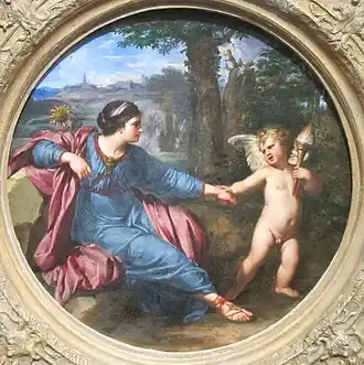 Clytie and Cupid, by a follower of Annibale Carracci.