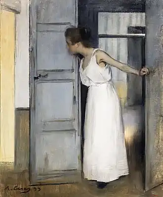 Over My Dead Body, painting by Ramon Casas