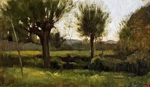 Willows at sunset MNAC (1890)[4]