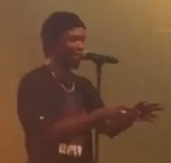 Chandler performing in 2019