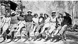 Members socially gathered