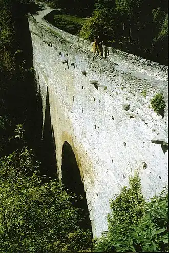 Bridge arch of Pont d'Aël