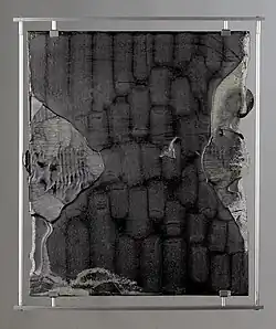 View I.', molten, cut and engraved glass, 57 x 47&nbsp;cm, 2007