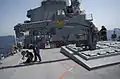 VLS Strikedown crane extended, aboard USS&nbsp;Hopper