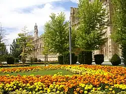 View of the gardens of the Plaza de San Marcos