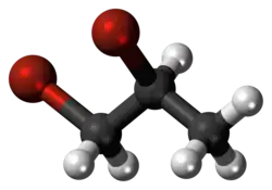 Dibromopropane molecule
