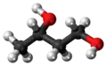 Ball and stick model of 1,3-butanediol (S)