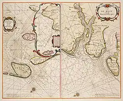 1660 De Texel Stroom & De Mase: Pieter Goos
