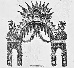 Triumph Arch on Dalhousie Square, Montreal, Canada.