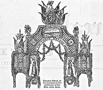 Triumph Arch on Simpson Street, Montreal, Canada.