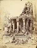 Temple ruins at Garhwa in 1870.