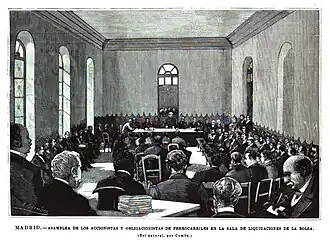 Madrid stock exchange, 1890s