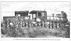 Image 1Defense of a train attacked by Cuban insurgents (from History of Cuba)