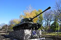Tank monument of Nyzhni Sirohozy
