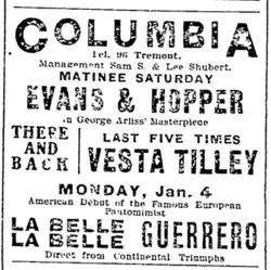 Advertisement for Evans & Hopper, 1903