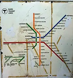 Subway map from 1967&nbsp;— 1969