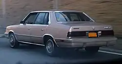 Rear of 1986-1988 600 SE sedan