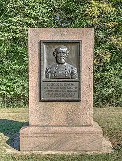 Relief Portrait of Col. Green B. Raum at Vicksburg National Military Park, 1915