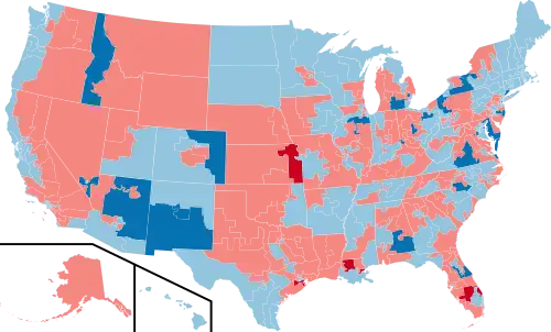 2008 House election results map