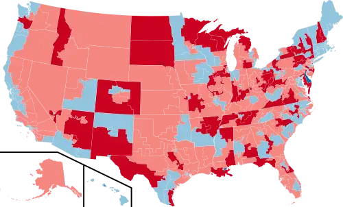 2010 House election results map