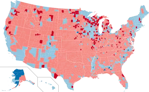 Results by county flips from 2008 to the 2012 presidential election[b]
