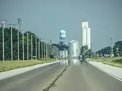 Entering Danville on U.S. Route 34 Business