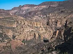 A view from the Apache Trail (Arizona State Route 88) in 2016