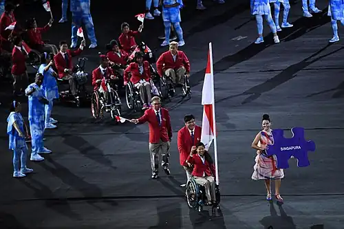 2016 Paralympics Parade of Nations Singapore