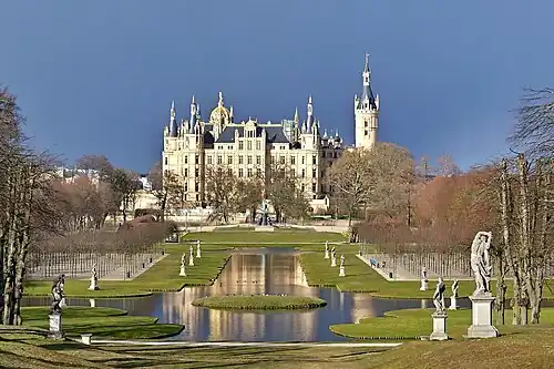 Garden of the Schwerin Castle, Schwerin, Germany, unknown architect, unknown date