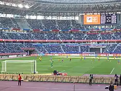 In-game photo of the final from behind the Kashiwa Reysol goal